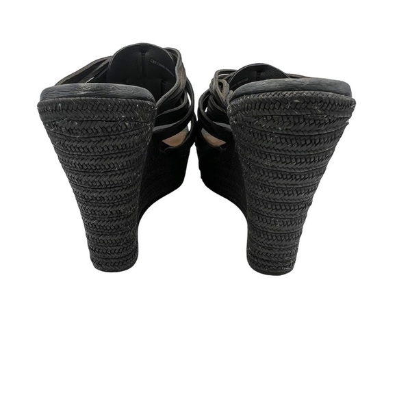 Ugg Black Melinda Platform Wedge Sandals Woman’s Size 9 - Picture 5 of 12